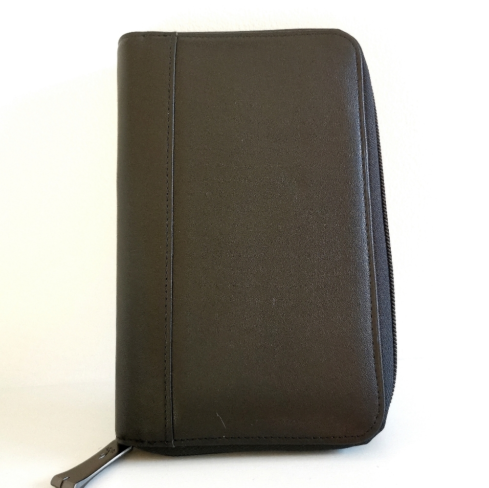 🆕 Phone Organizer Wallet Leather Black